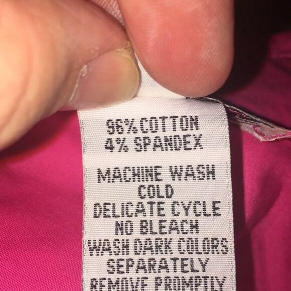 Mishca Womens Pink Sleeveless Button-Up Collared Blouse M - Picture 4 of 4